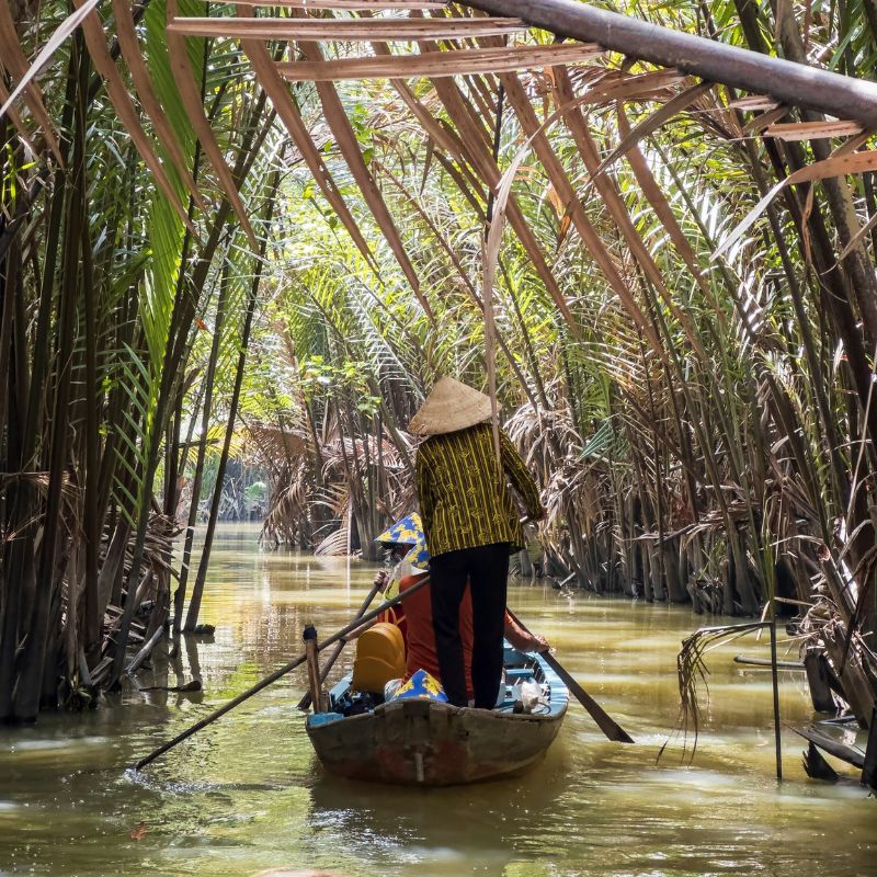 Mekong Delta floating market