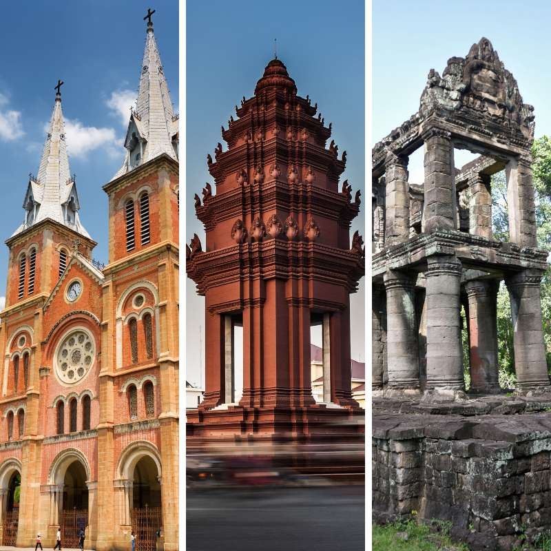 Vietnam Cambodia Thailand multi-country route