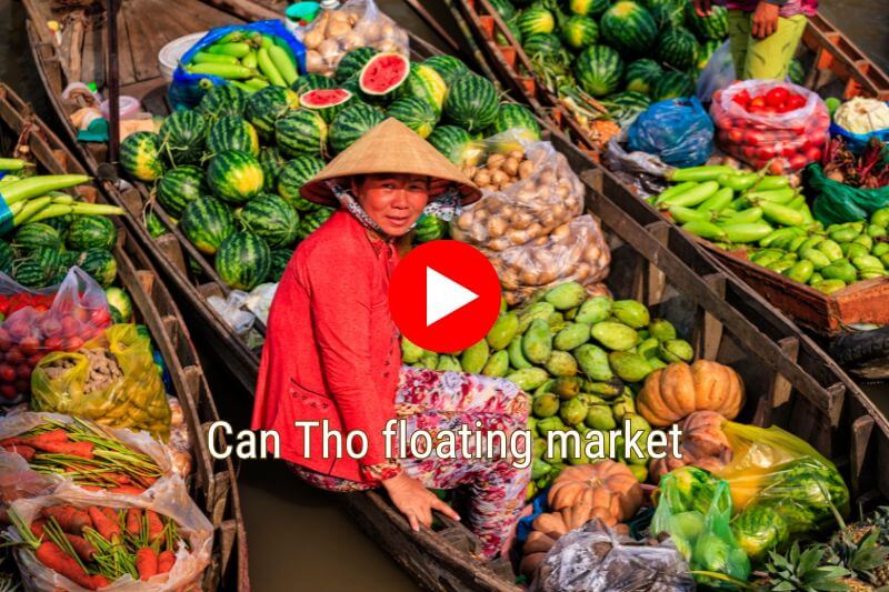 Can Tho Floating Market Video